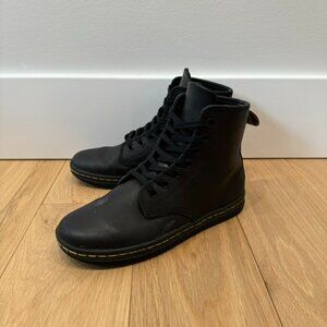 Dr. Martens Shoreditch Black Greasy Lamper Boots Women's US 5